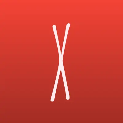 X печати, лого-визитка